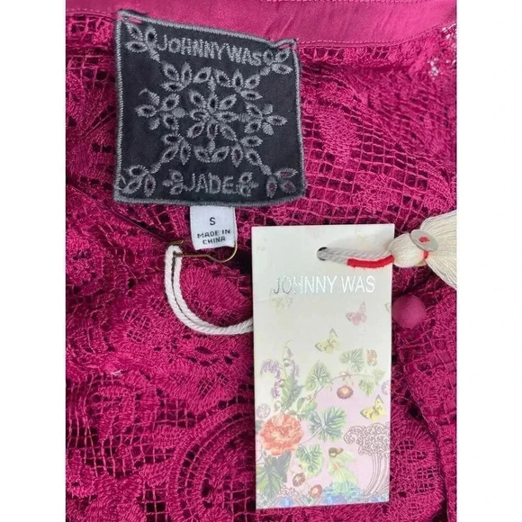 Johnny Was Harper lace Maxi dress Smokey rose size S NWT - Picture 5 of 8